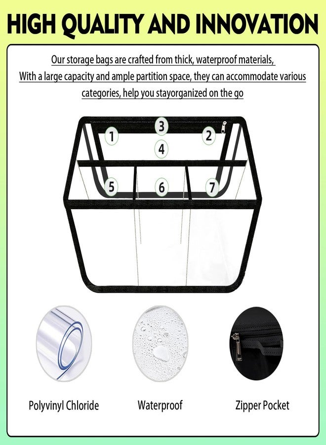 Kooterfun Clear Beach Bag Organizer Inserts for X Large Bogg Bag Accessories, Original Waterproof Insert Divider Pouch, Compatible Other Rubber Tote Bags, Organizing Your Bags and Divide Space - Image 4